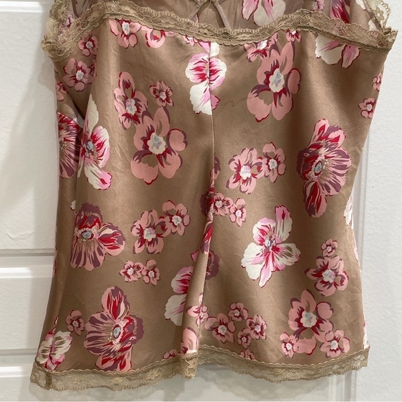 Express Silk Camisole Floral Lace Pink - Picture 5 of 9